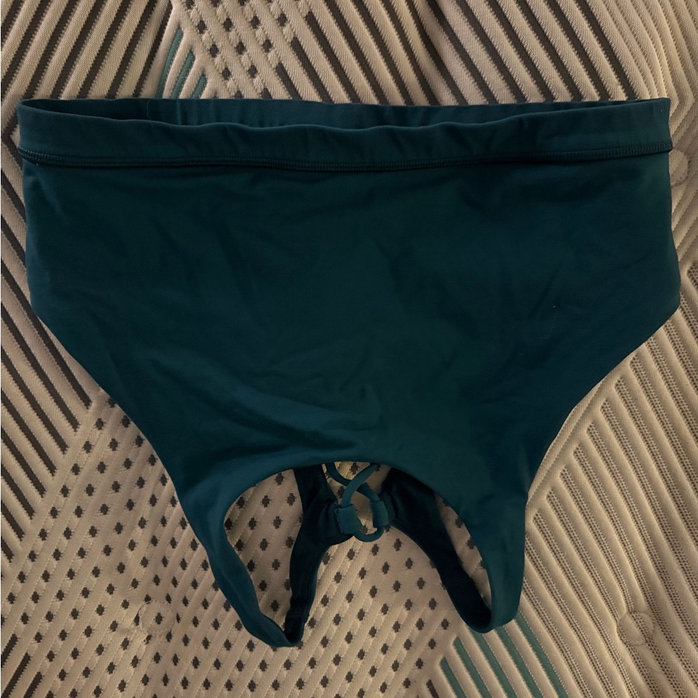 Teal Lululemon High Neck Bra